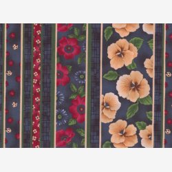 Blomsterstriber p blsort