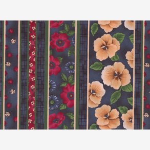 Blomsterstriber p blsort