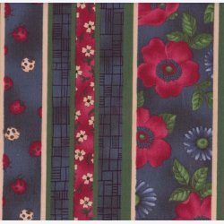 Blomsterstriber p blsort