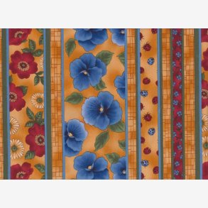 Blomsterstriber p gylden