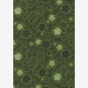 Stiliserede blomster p grn