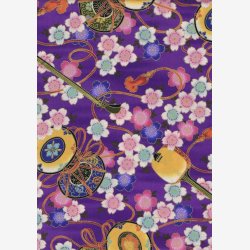 Snurretoppe og guitarer p lilla