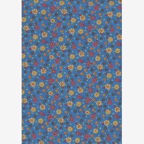 Sm blomster p bl struktur