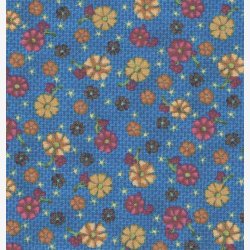 Sm blomster p bl struktur