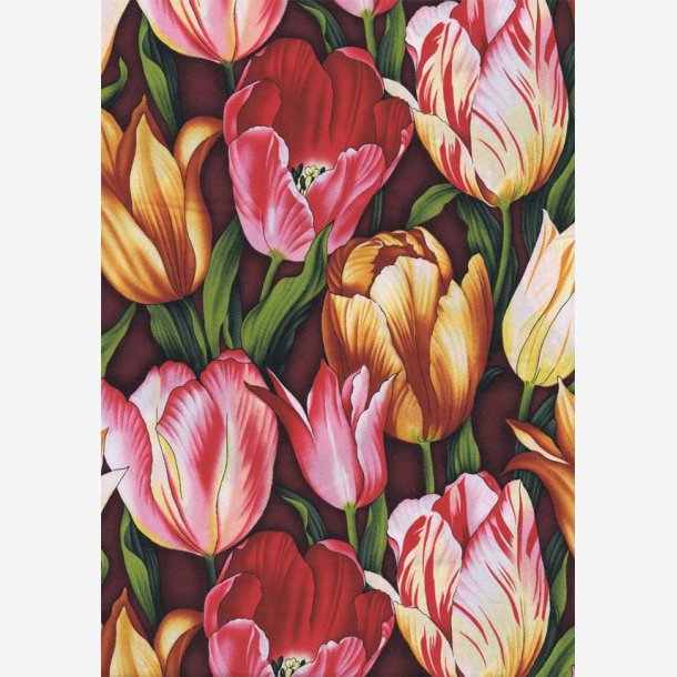 Tulipaner - pink/gul/gylden