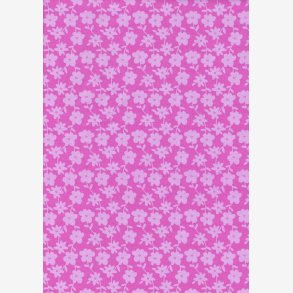 Stiliserede lyserde blomster p pink