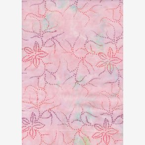 Stiliserede blomster p lys rosa