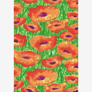 Orange valmuer p grn