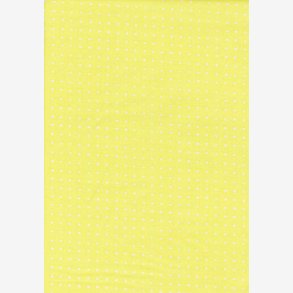 Hvide prikker p lysegul