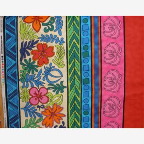 Striber med stiliserede blomster