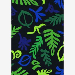 Stiliserede blade p sort