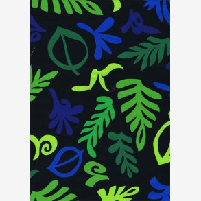 Stiliserede blade p sort