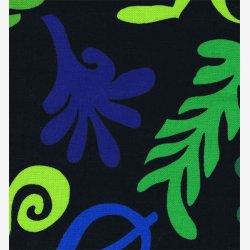 Stiliserede blade p sort