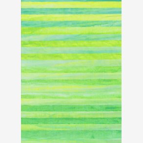 Elementals - Turkisgrnne og gule striber - batik