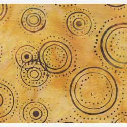 Cirkler og prikker p gylden