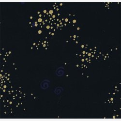 Sort med guldpletter