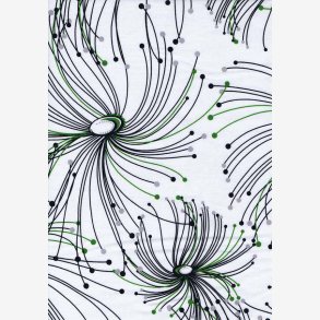 Sort/gr/grn fantasimnster p hvid