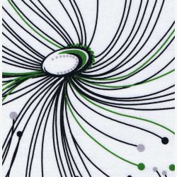 Sort/gr/grn fantasimnster p hvid