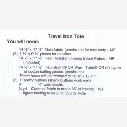 Mnster til taske til rejsestrygejern