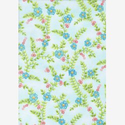 Blomsterkviste p lys turkis