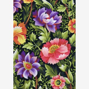 Store fantasiblomster - lilla/rd/orange