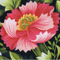 Store fantasiblomster - lilla/rd/orange