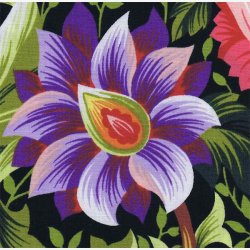 Store fantasiblomster - lilla/rd/orange