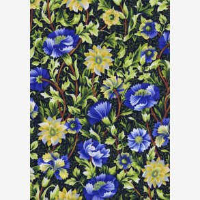 Sm fantasiblomster - bl/gul