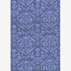 Lys bl damask mnster p marinebl