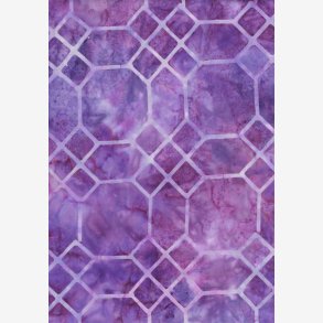 Lys lilla geometri (batik)