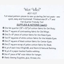 Hot Who! Hot Pads - mnster til grydelapper