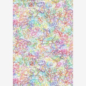 Multifarvede trde p hvid