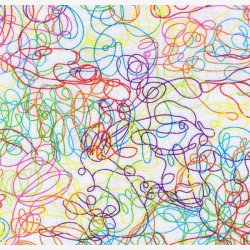 Multifarvede trde p hvid