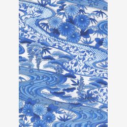 Bl blger og blomster