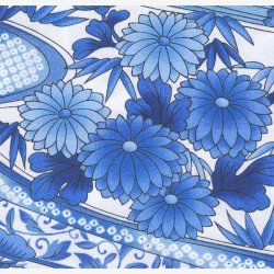 Bl blger og blomster