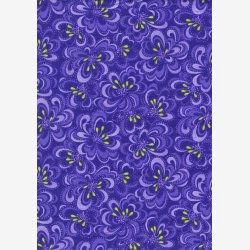 Lilla fantasiblomster med lime