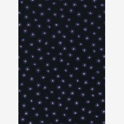 Lilla prikker og hvide stjerner p sort