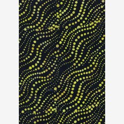 Gule prikker p sort (batik)