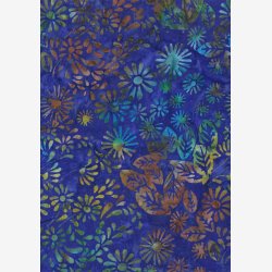 Mangefarvede blomster og blade p bl 