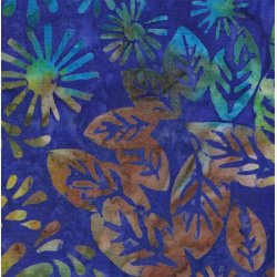 Mangefarvede blomster og blade p bl 