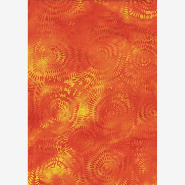 Orange/gul tone-i-tone (batik)