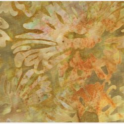 Lys oliven med blomster (batik)