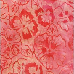 Koral tone-i-tone blomster (batik)