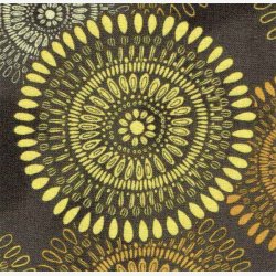 Prikkede medaljoner p mrk grbrun