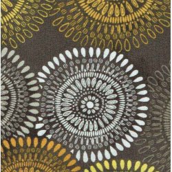 Prikkede medaljoner p mrk grbrun