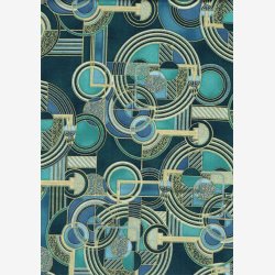 Bl/turkis/grn geometri