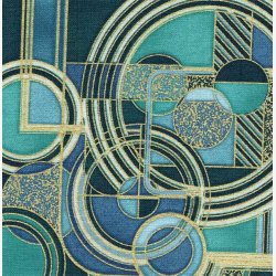 Bl/turkis/grn geometri