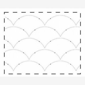 Quiltemnster - muslingeskaller (oval)