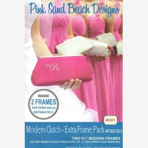  2 ekstra lukketj til 'Modern Clutch' - mat guld