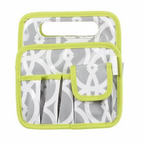 Taske til sygrej - gr/hvid/lime